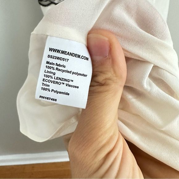 ME+EM Satin And Lace Full-Length Slip Dress - Picture 10 of 12